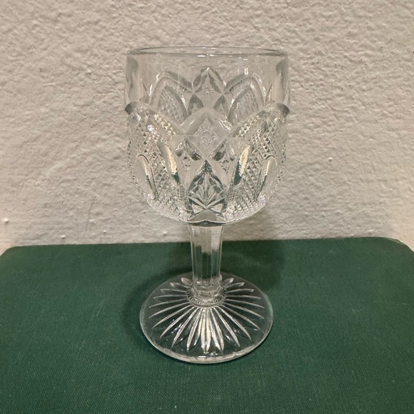 Antique Early 1900s EAPG Wine Cordial Glasses- Set of 4 - Picture 4 of 13